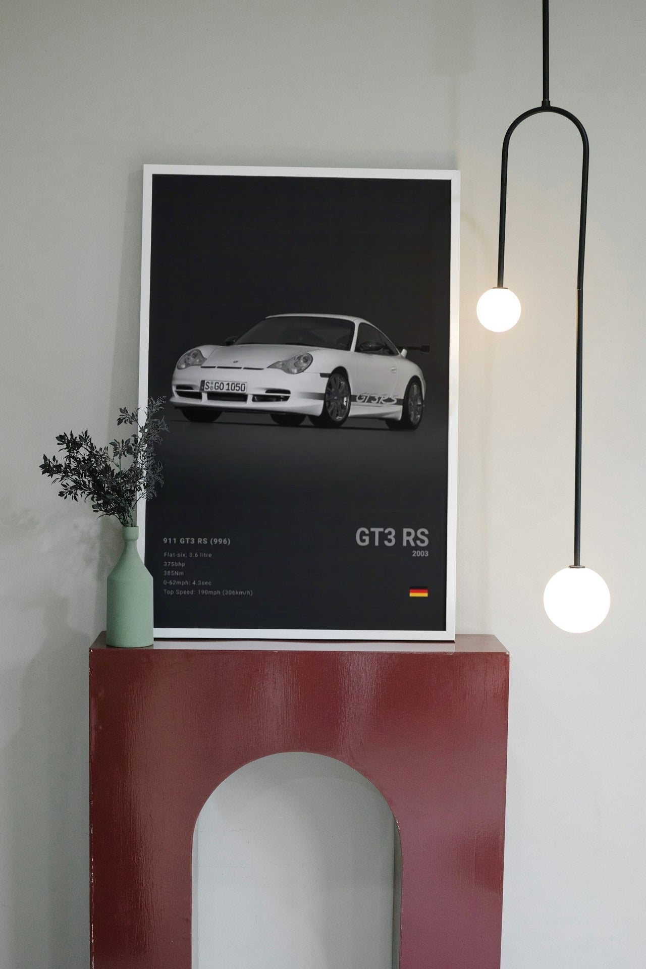 PORCHE GT3 RS 2003 CANVAS POSTER