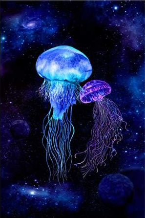 JELLY FISH CANVAS POSTER
