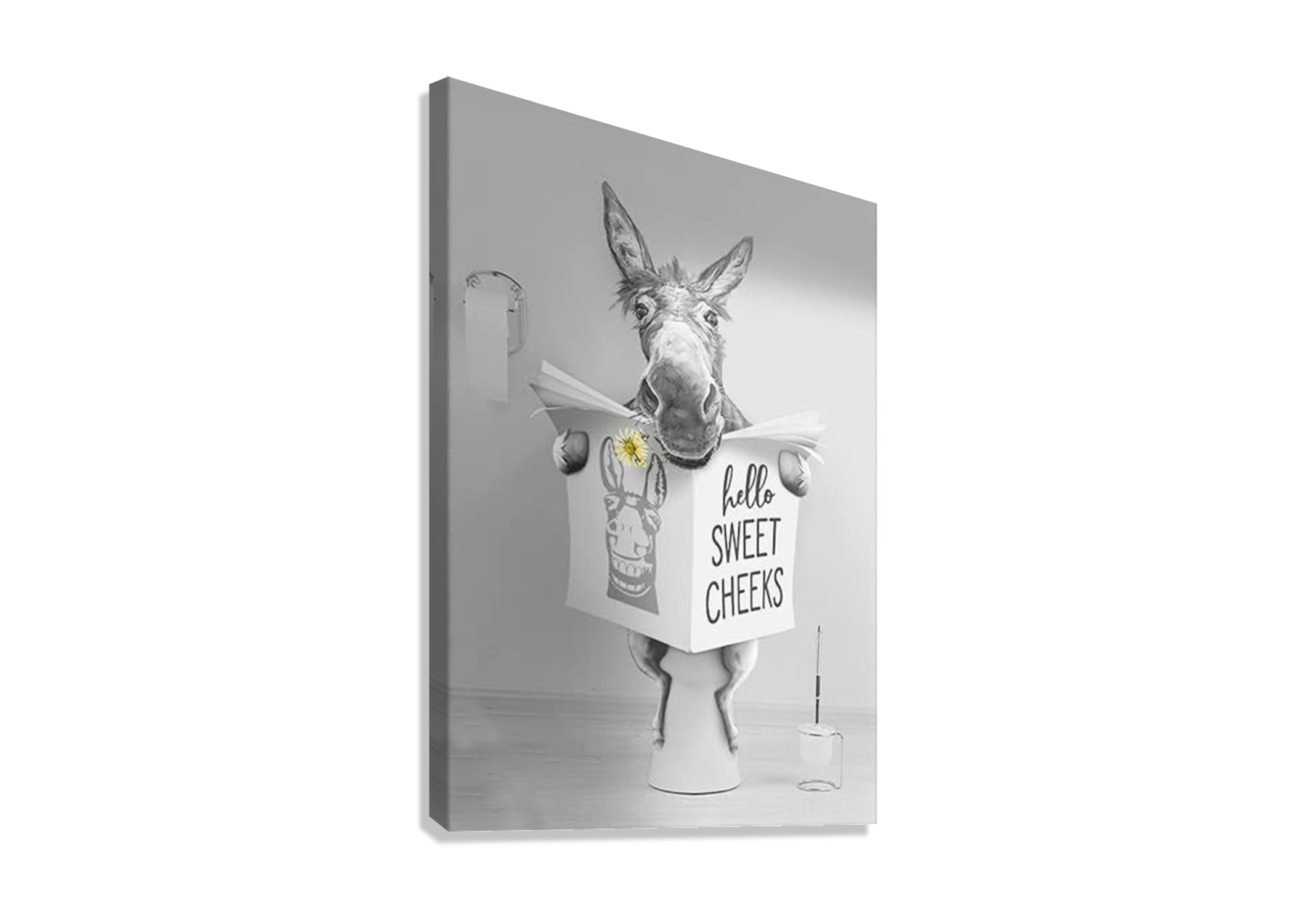 FUNNY DONKEY CANVAS POSTER