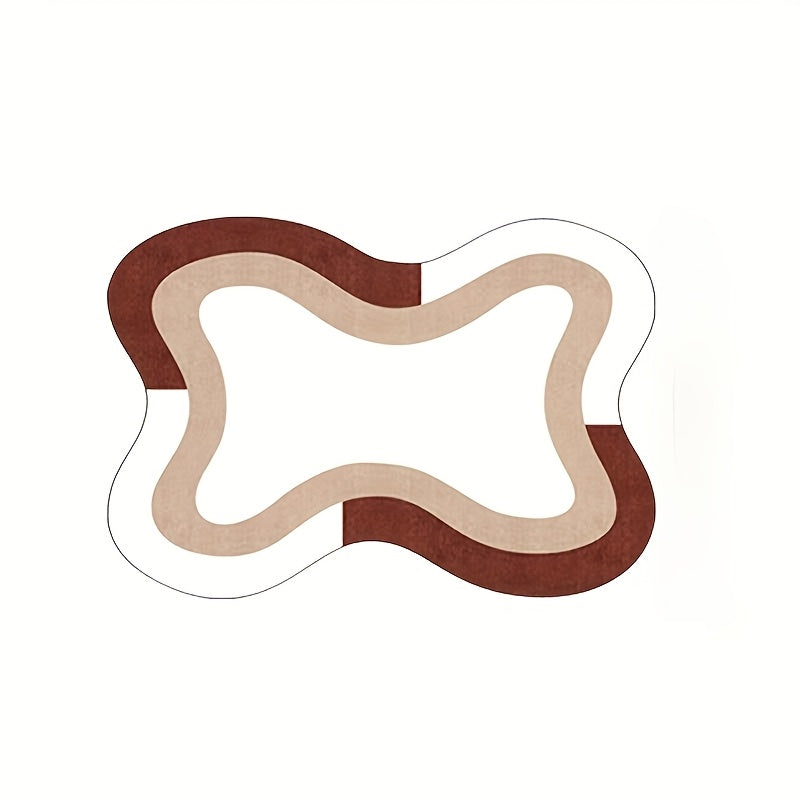 BROWN IRREGULAR 3 RUG view 4