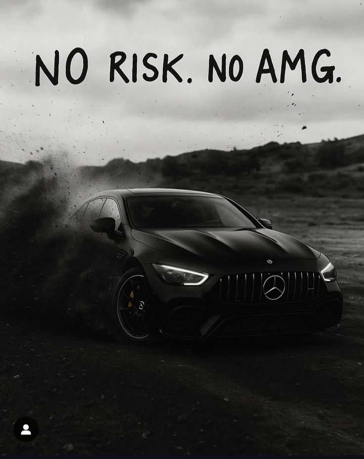MERCEDES AMG DARK AESTHETIC CANVAS POSTER