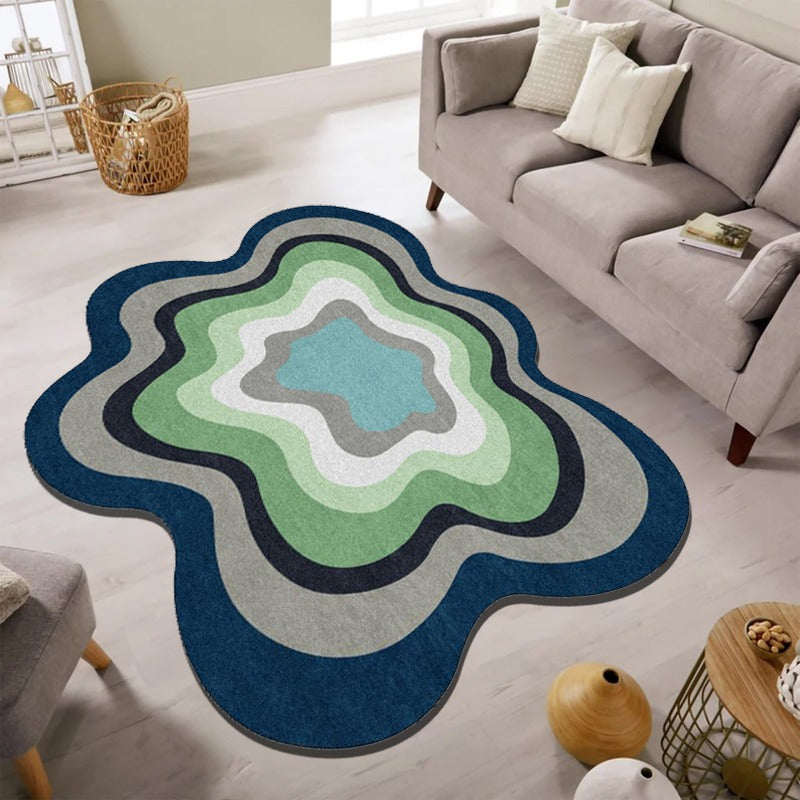 BROWN IRREGULAR 8 RUG view 7