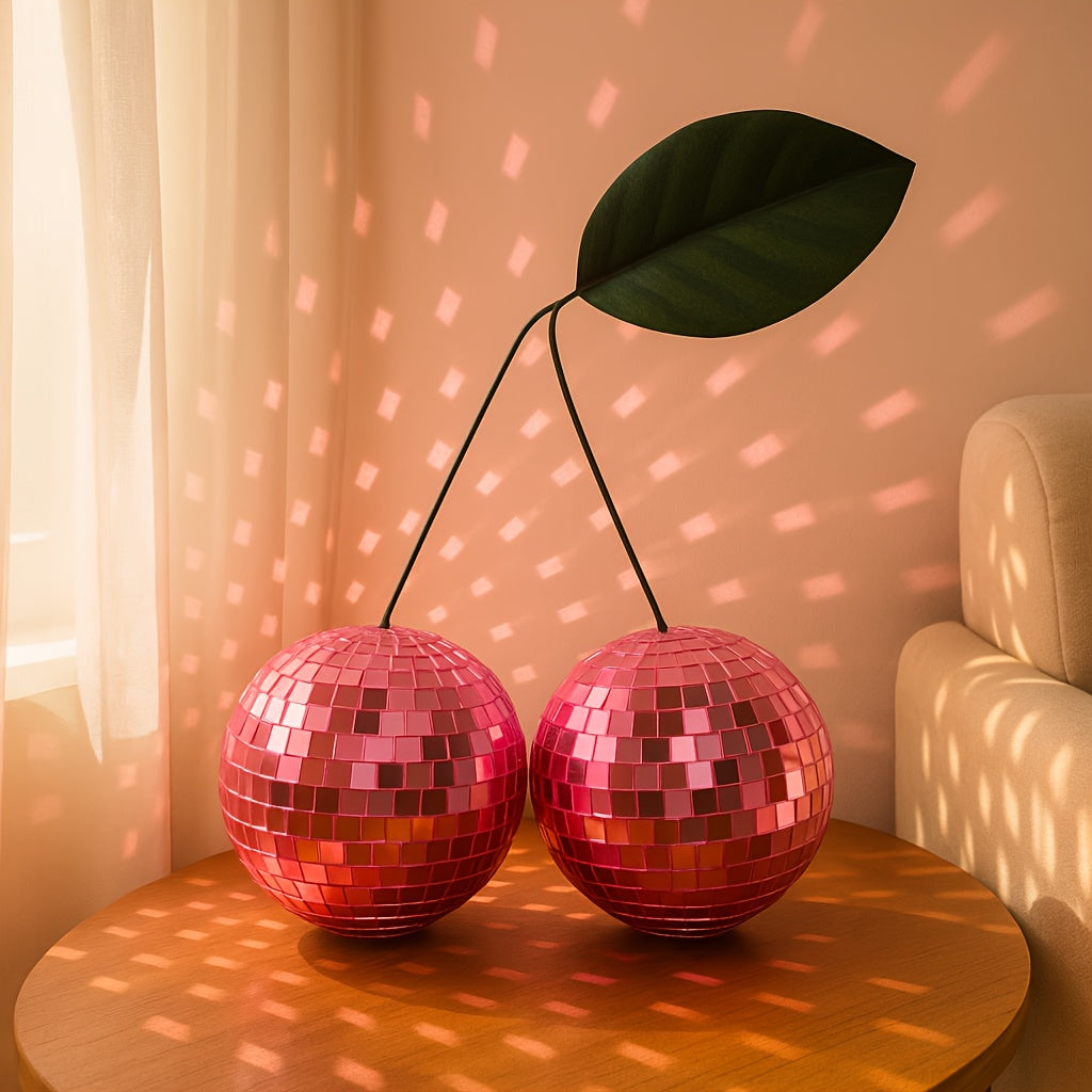 Tnessential Cherry Disco Party Decoration 3D Decor