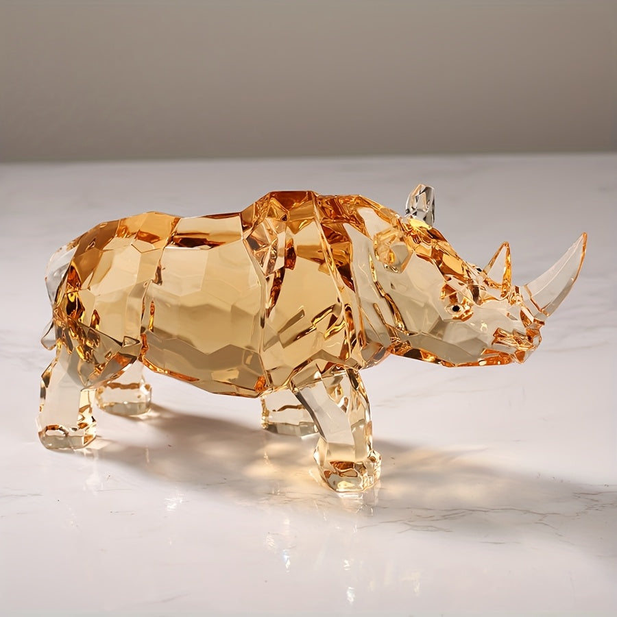 Tnessential Transparent Resin Feng Shui Galloping Horse 3D Decor