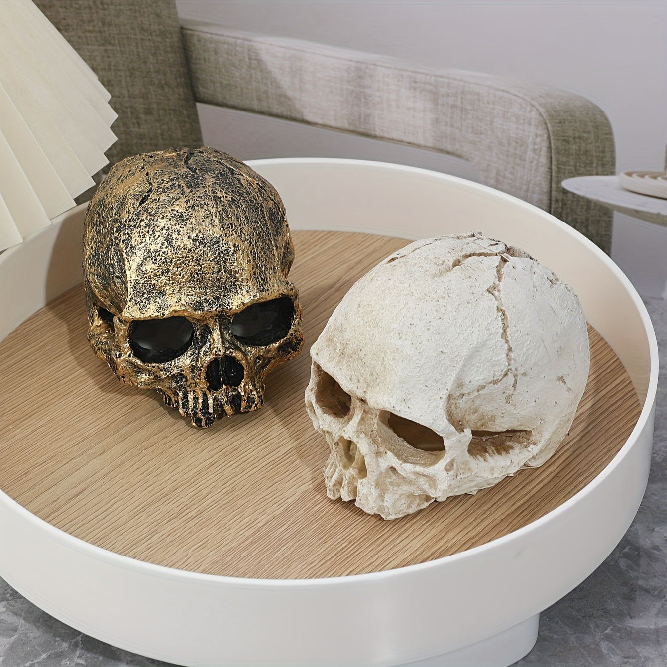 Tnessential Resin Skull Decorative Ornament 3D Decor