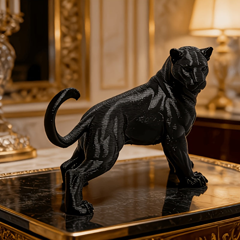 Tnessential Majestic Strong Black Panther Statue Ornament 3D Decor