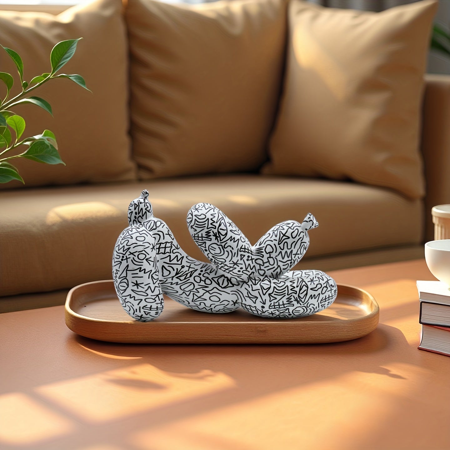 Tnessential Abstract Balloon Dog Sculpture Statue 3D Decor
