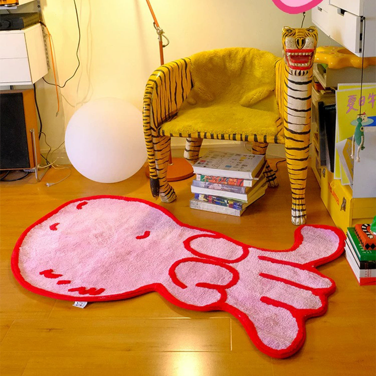 RED OCTOPUS RUG view 4