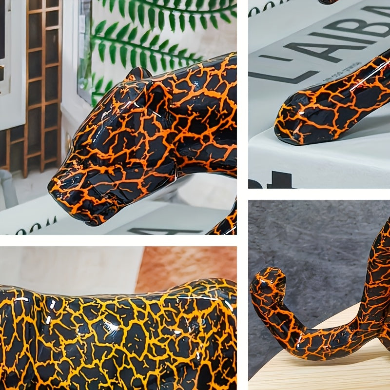 Tnessential Hunting Pose Leopard Print Decor 3D Decor