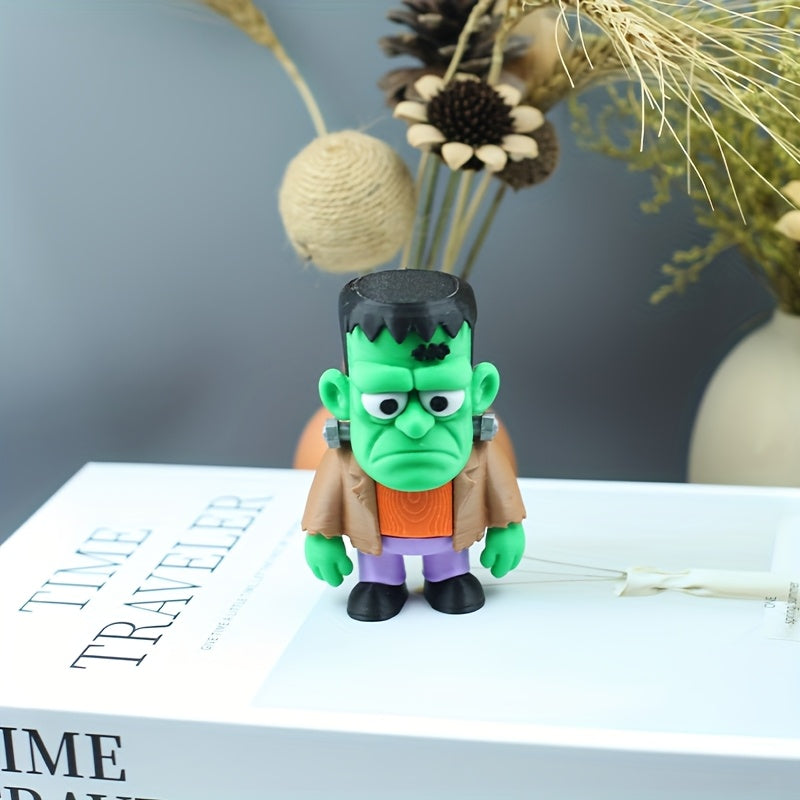 Tnessential Creative 3D Printed Green Men's Brown Jacket Statue 3D Decor