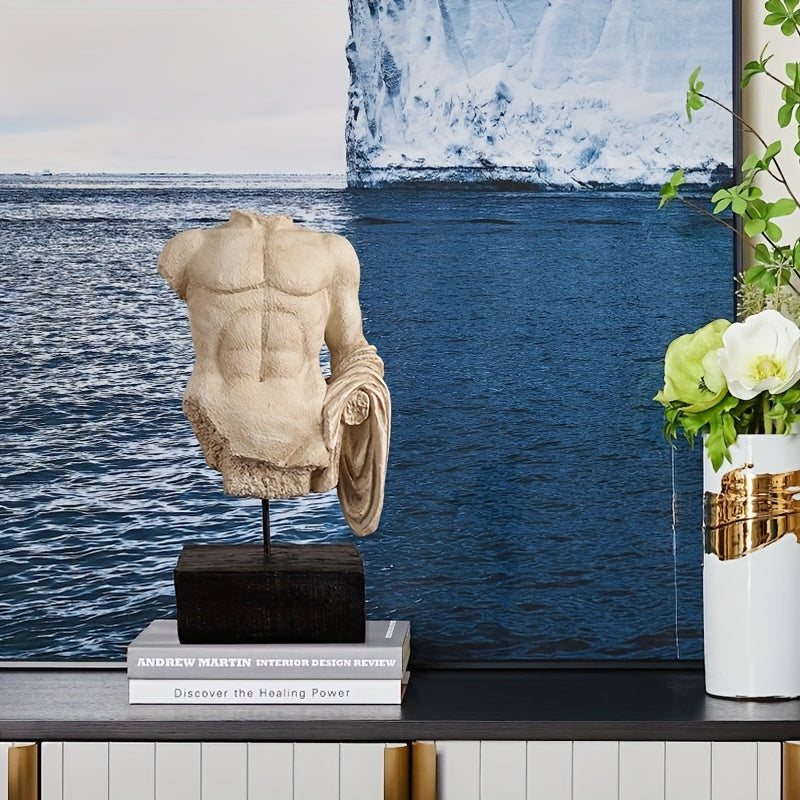 Tnessential Inch Greek Roman Torso Sculpture 3D Decor