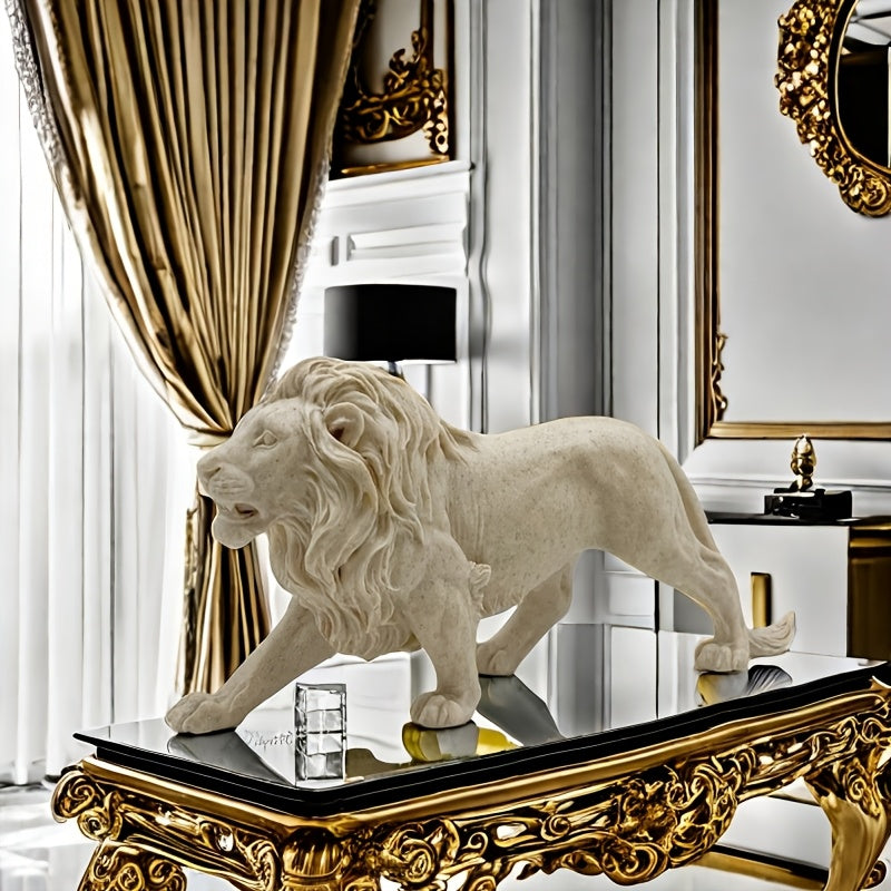 Tnessential Majestic Walking Lion Statue 3D Decor