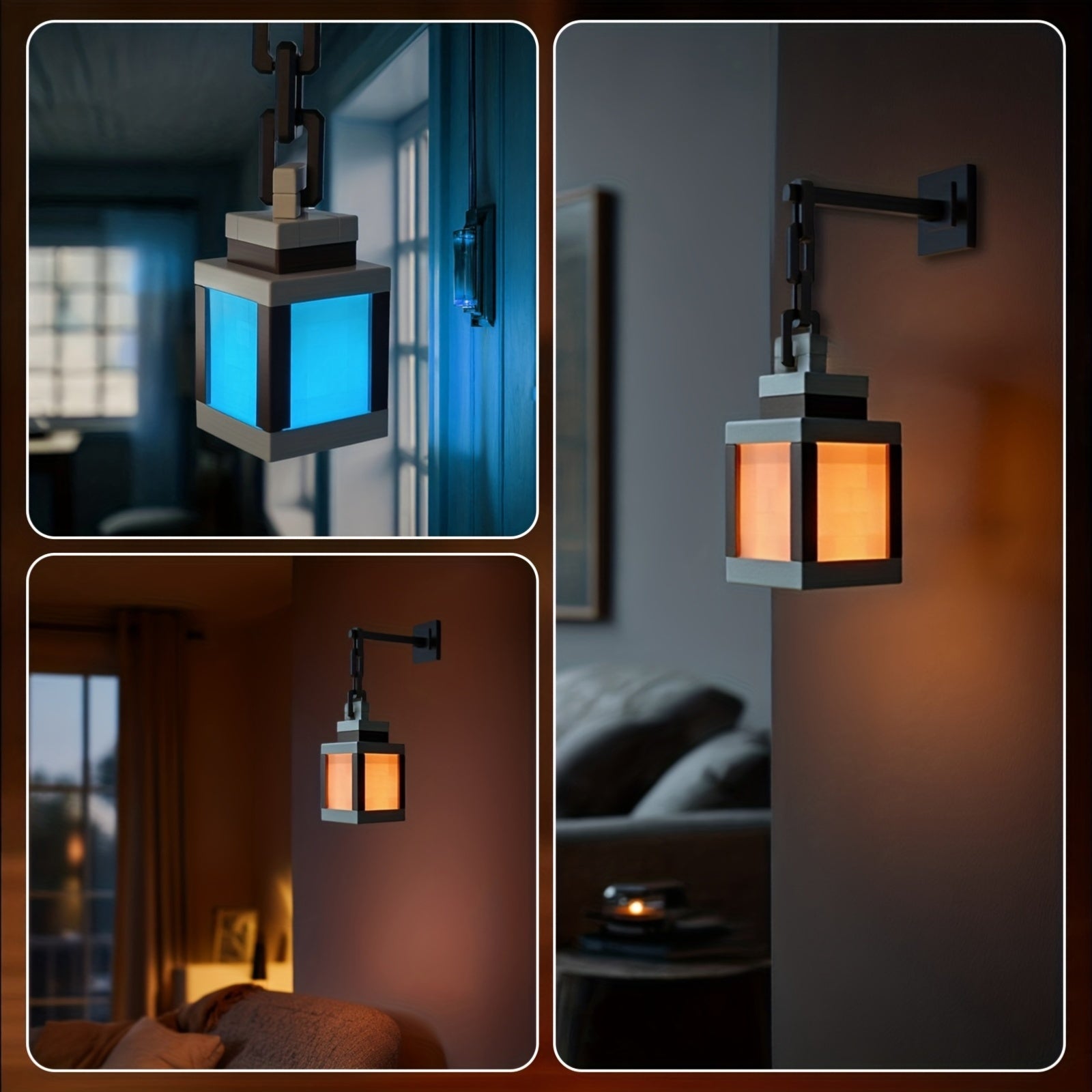 Tnessential Pixelated Lantern Night Light 3D Decor