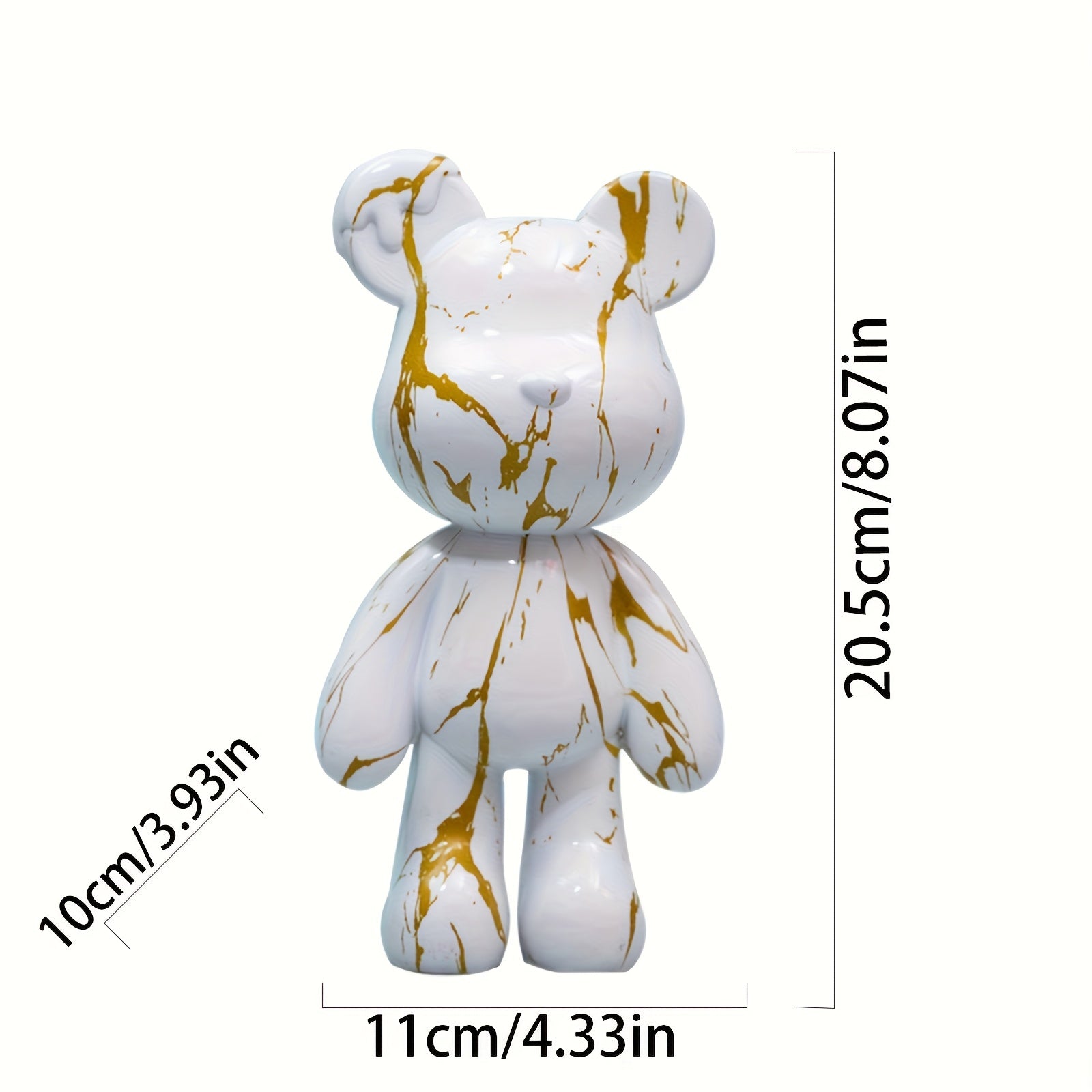 Tnessential Bear Decorative Resin Sculpture Statue 3D Decor