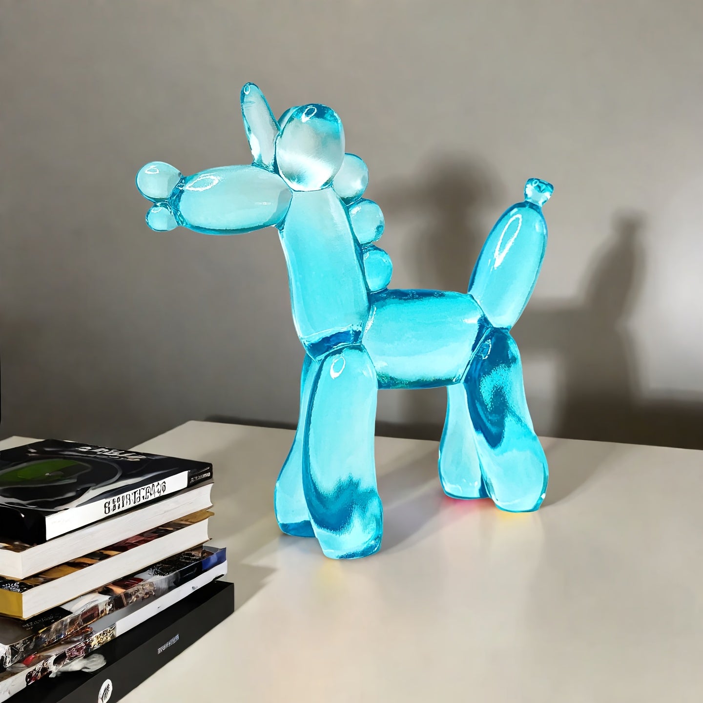 Tnessential Charming and Adorable Transparent Balloon Unicorn Resin 3D Decor