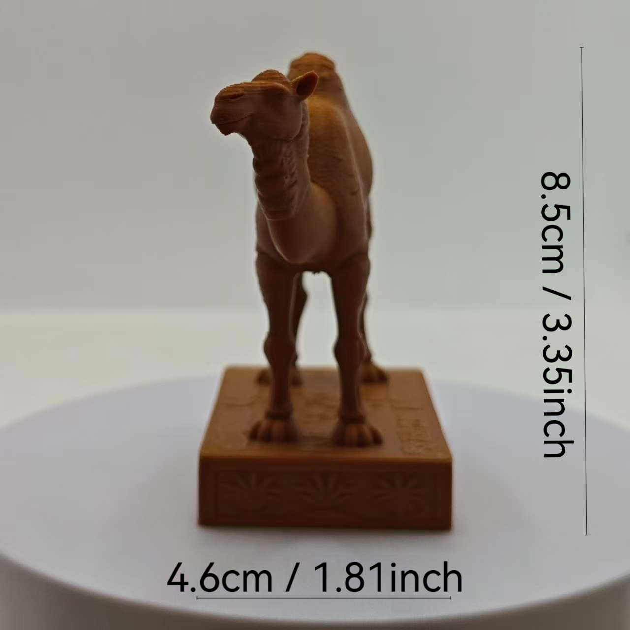 Tnessential Printed Desert Camel Statue 3D Decor