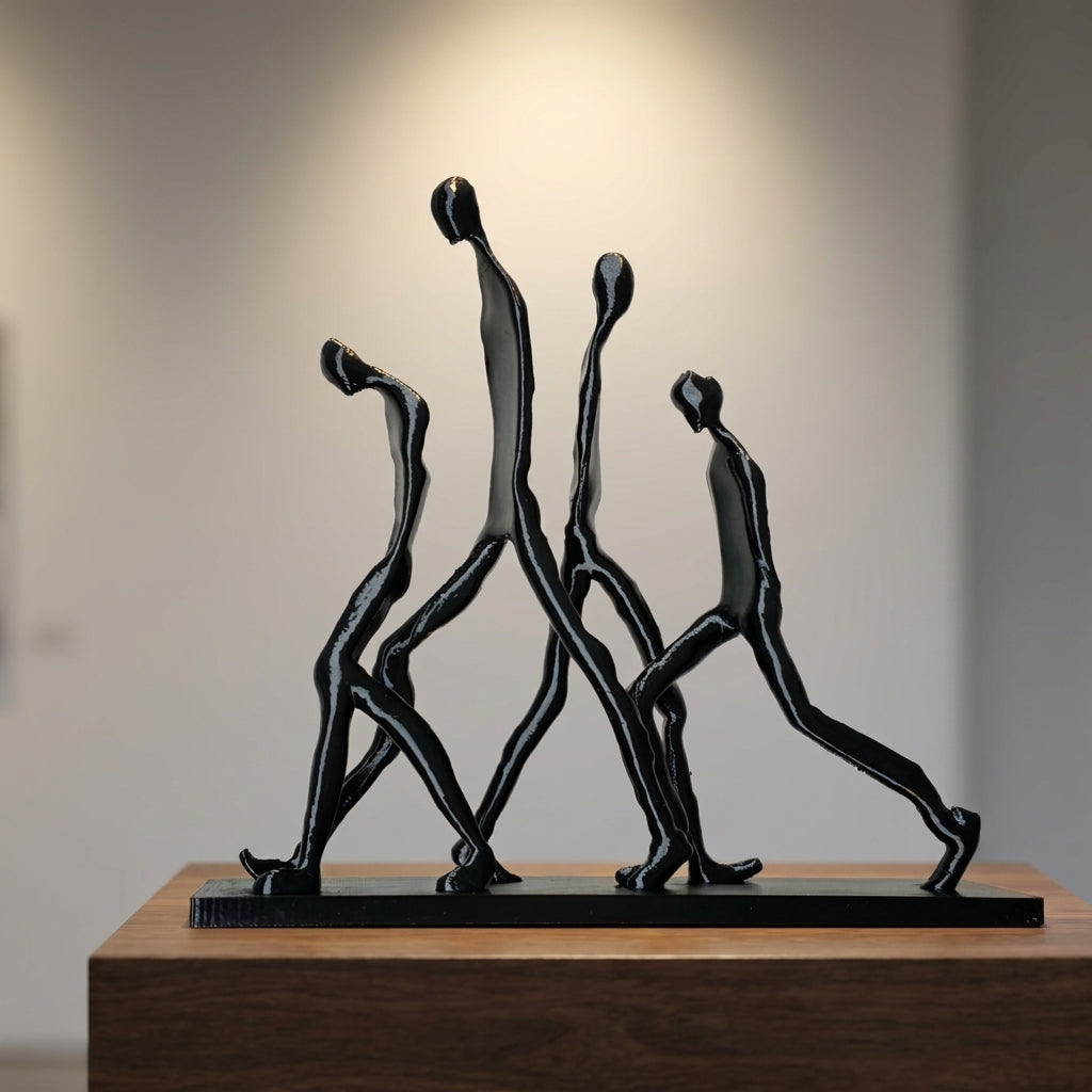 Tnessential Modern Abstract Human Movement Figurine 3D Decor