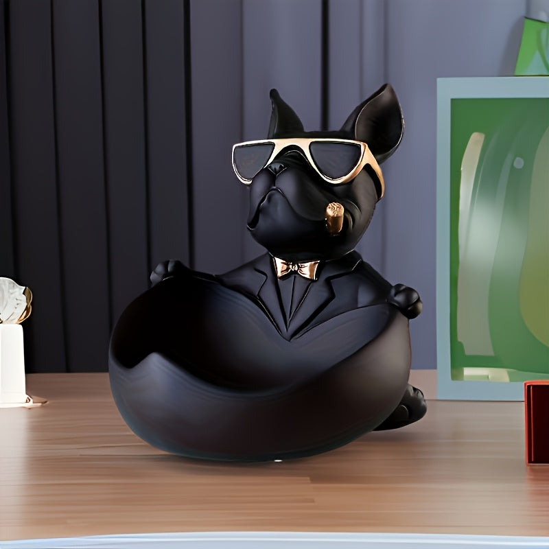Tnessential Large Storage Decorative Statue of a French Bulldog 3D Decor