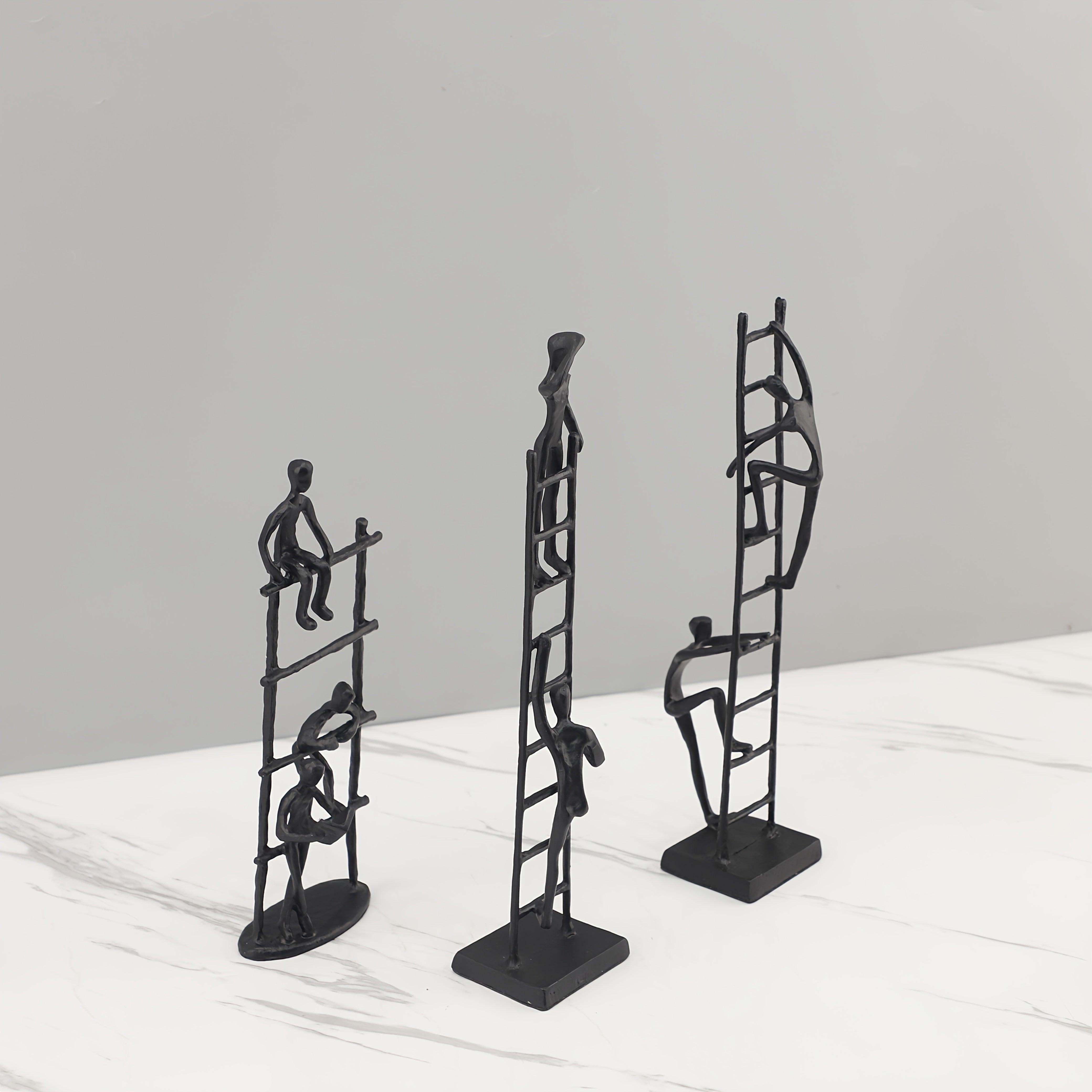 Tnessential Metal Abstract Human Figure Sculpture Art 3D Decor