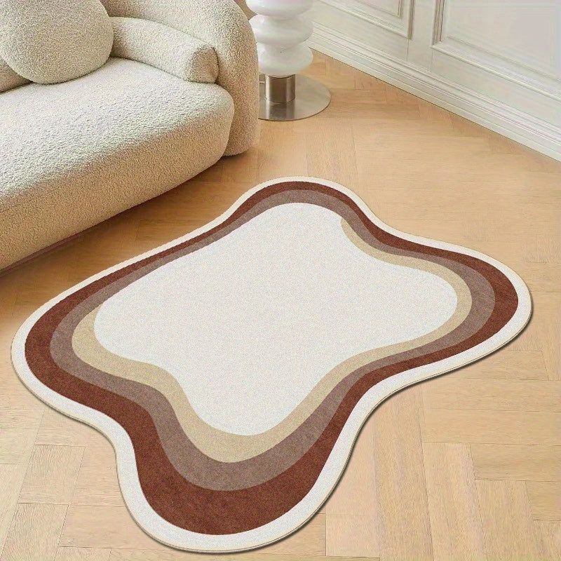 BROWN IRREGULAR 5 RUG view 5