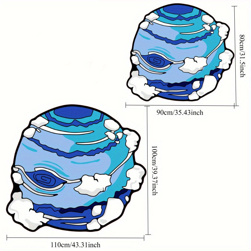 BLUE IRREGULAR RUG view 5