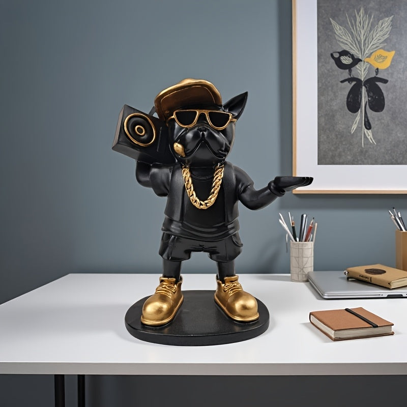 Tnessential French Bulldog Figurine Desk Decor 3D Decor