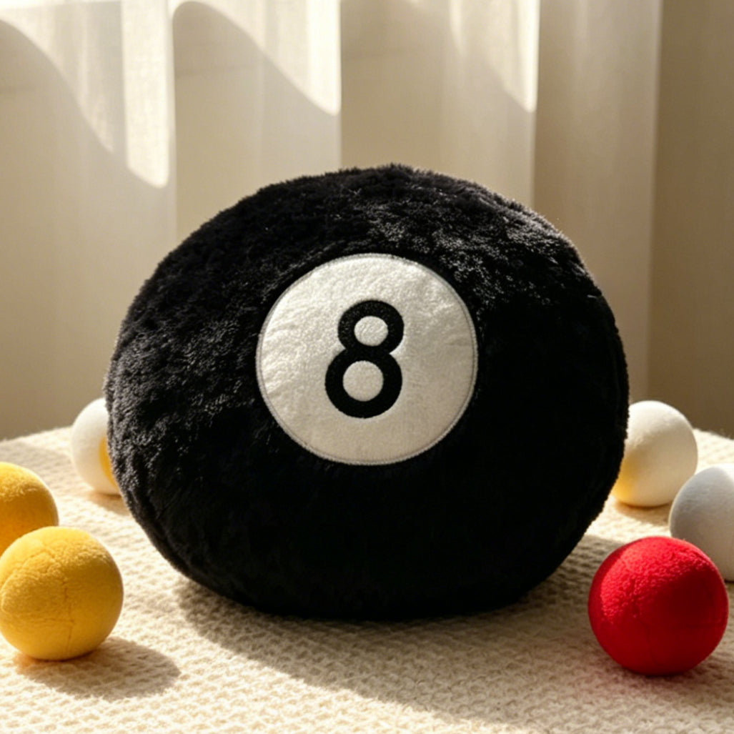Tnessential Black Eight Plush Doll 3D Decor