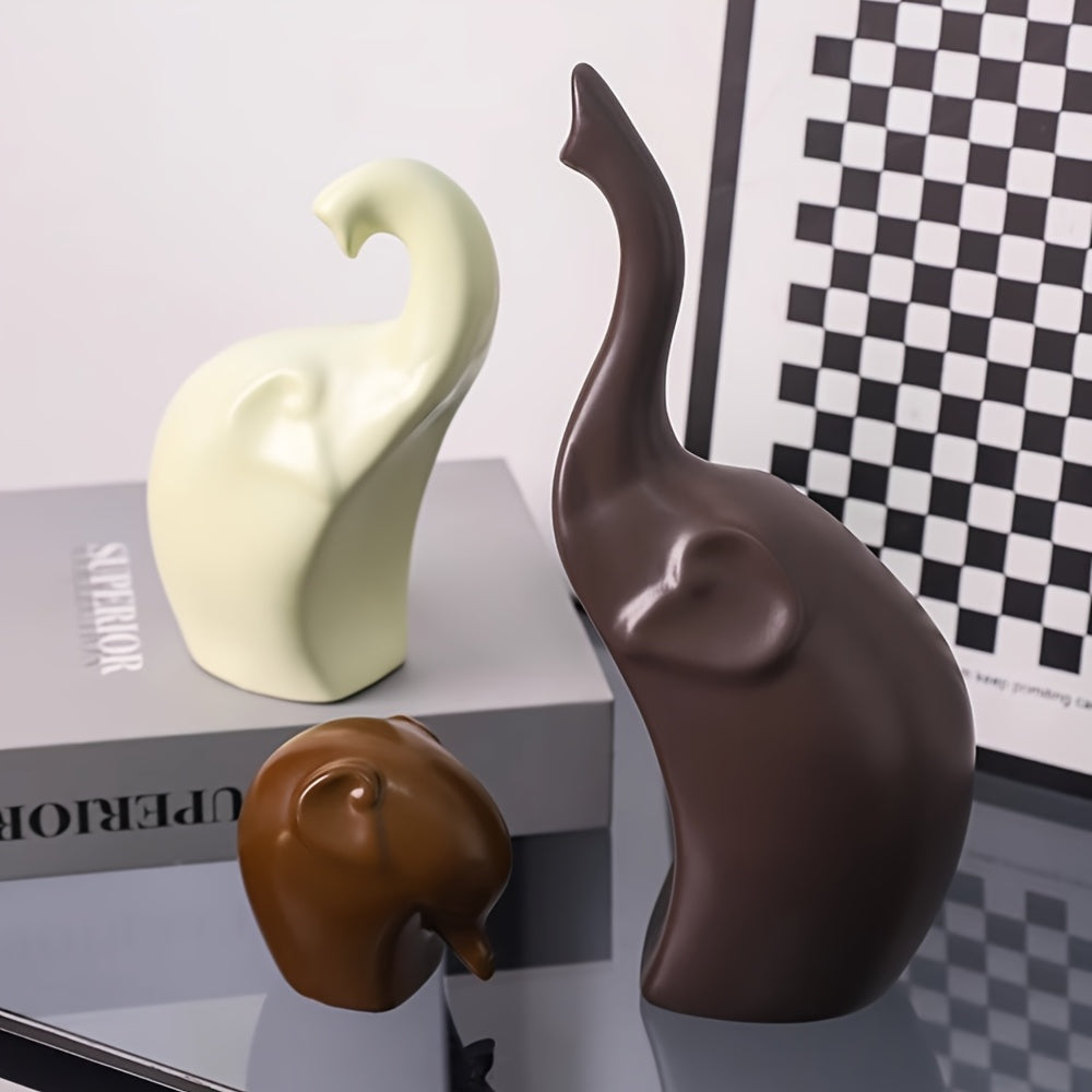 Tnessential Elephant Family Healing Ornaments 3D Decor