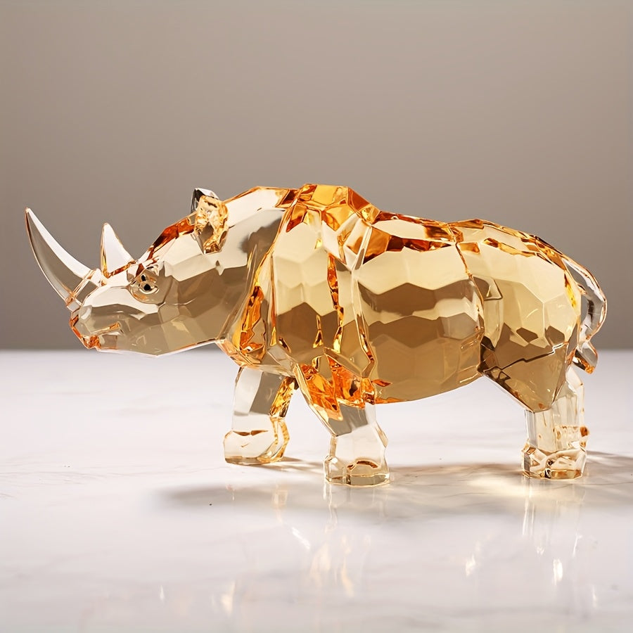 Tnessential Transparent Resin Feng Shui Galloping Horse 3D Decor