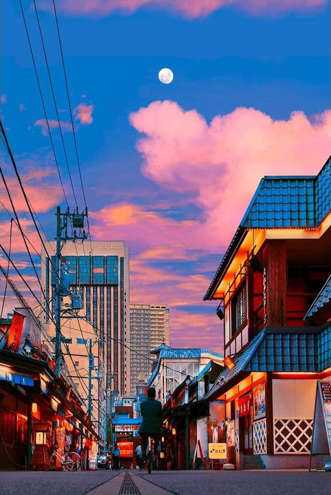 AESTHETIC SUNSET CANVAS POSTER