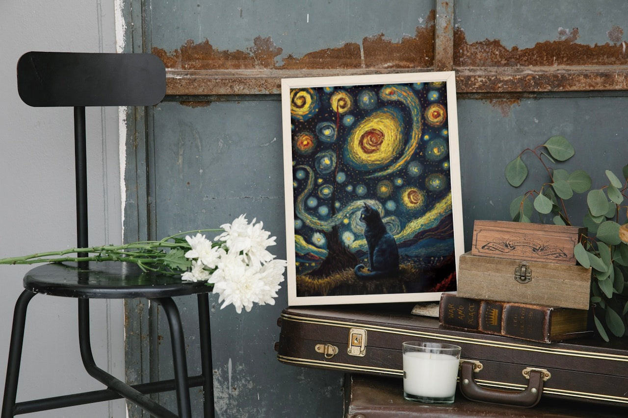 CAT X ART CANVAS POSTER