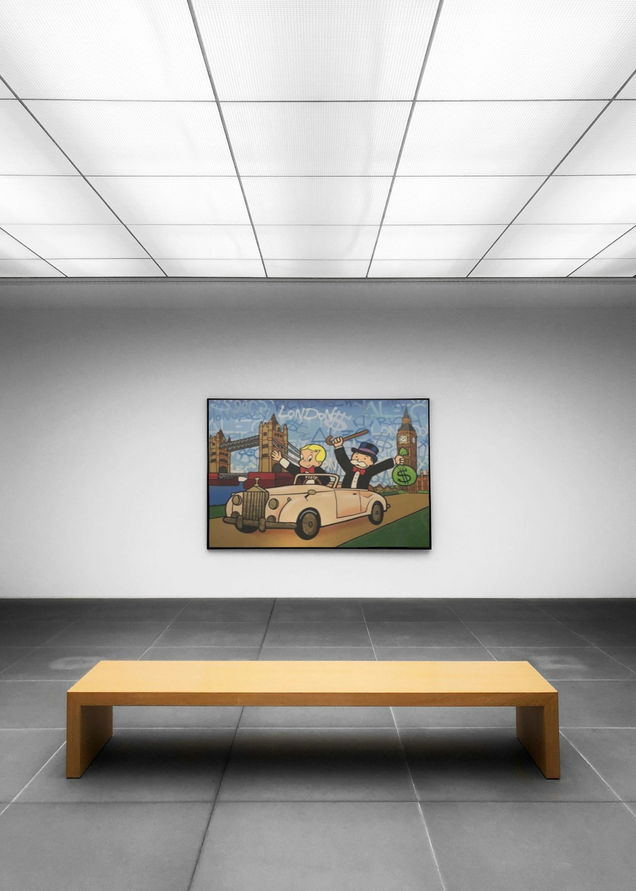 MONOPOLY IN CAR CANVAS POSTER