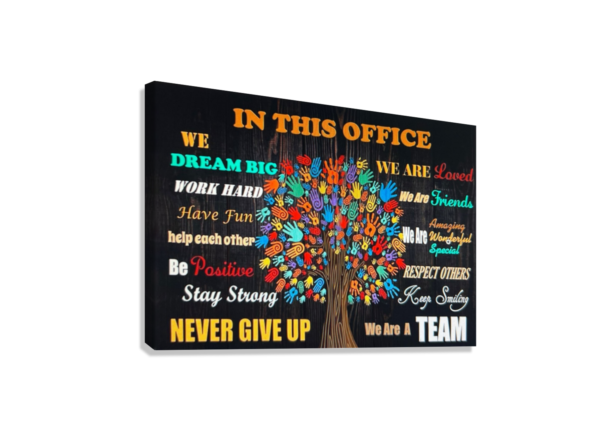 MOTIVATIONAL WORK PLACE CANVAS POSTER
