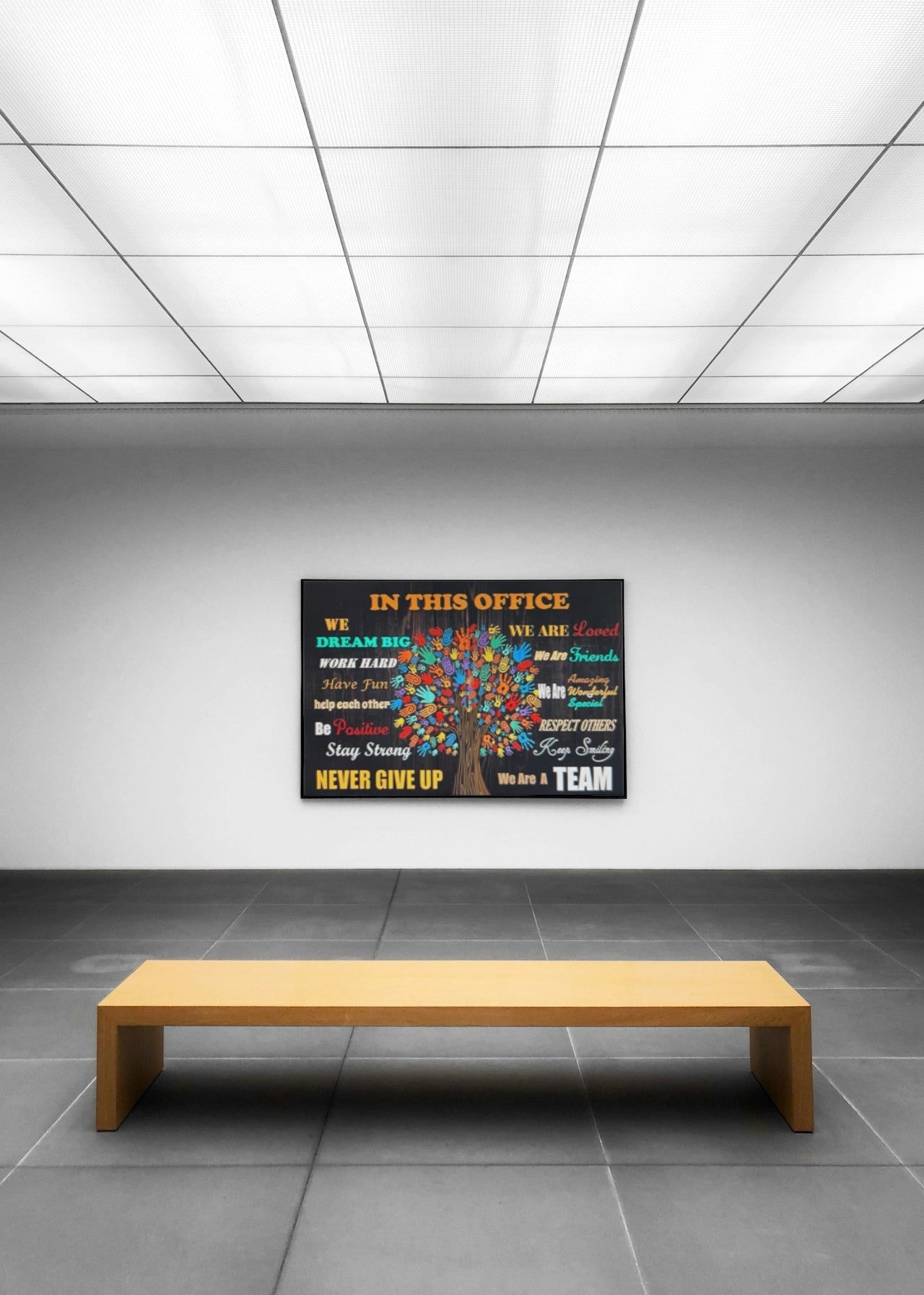 MOTIVATIONAL WORK PLACE CANVAS POSTER