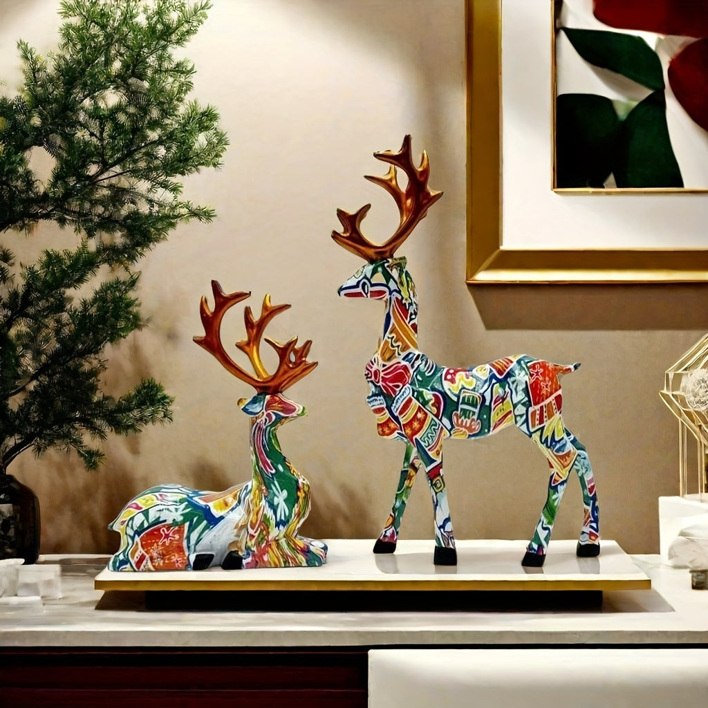 Tnessential U002fset of Reindeer 3D Decor