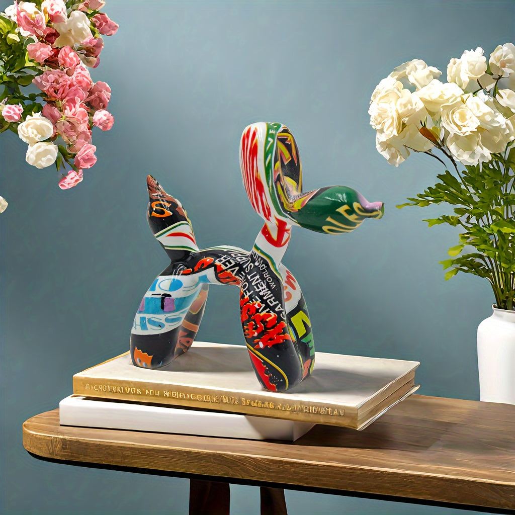 Tnessential Charming Balloon Dog Sculpture 3D Decor