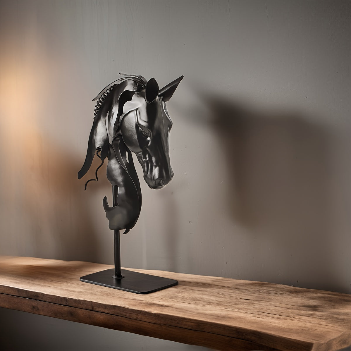 Tnessential D Bust of a Horse Head Sculpture 3D Decor