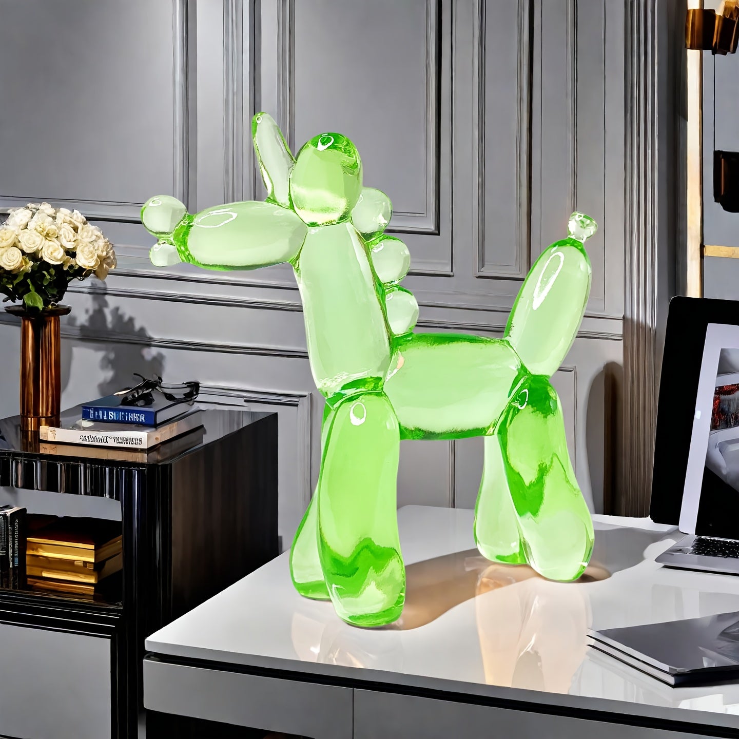 Tnessential Charming and Adorable Transparent Balloon Unicorn Resin 3D Decor