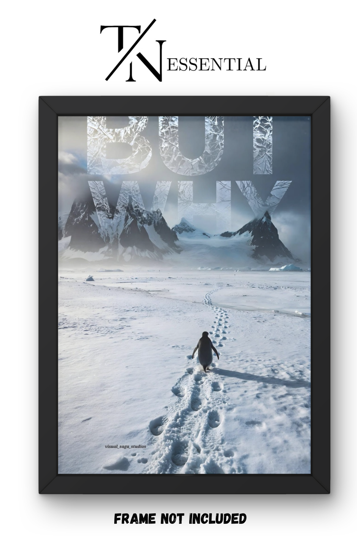 ARCTIC PENGUIN AESTHETIC CANVAS POSTER