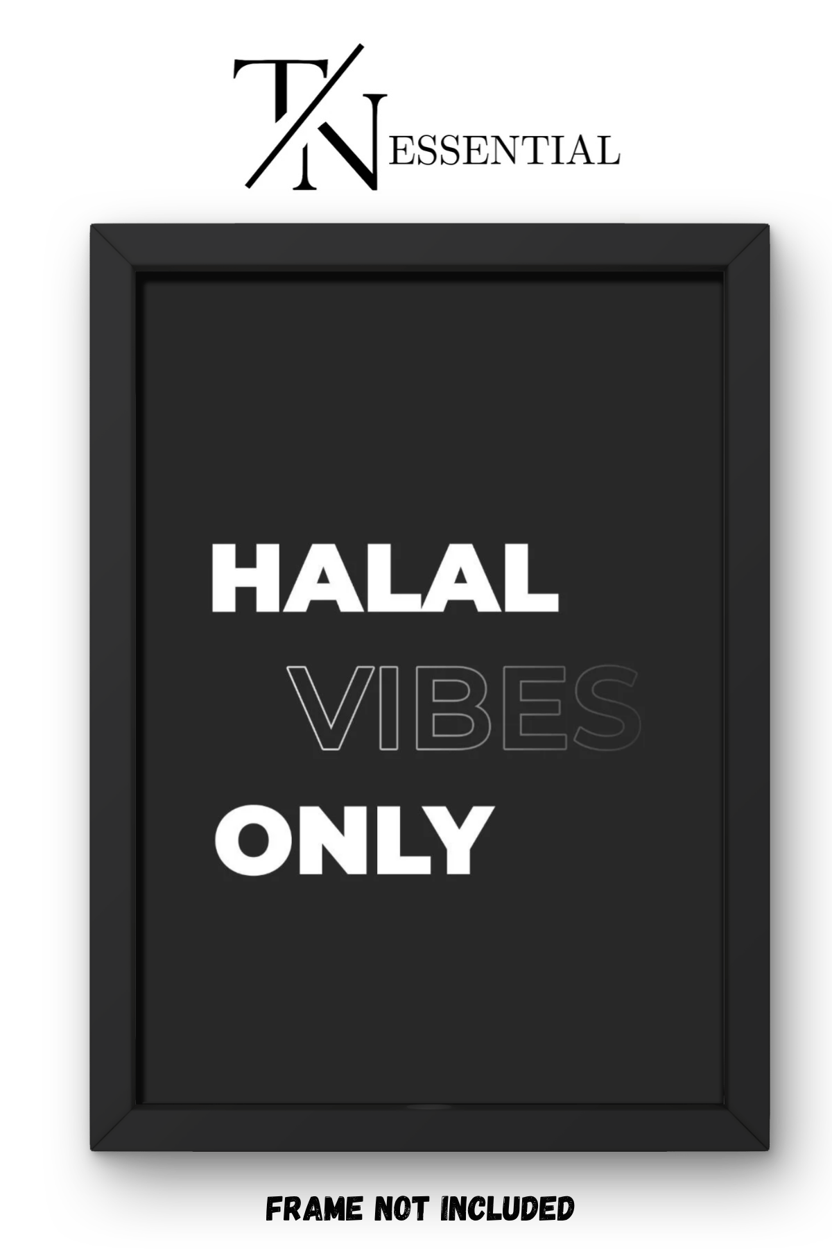 HALAL VIBES ONLY CANVAS POSTER