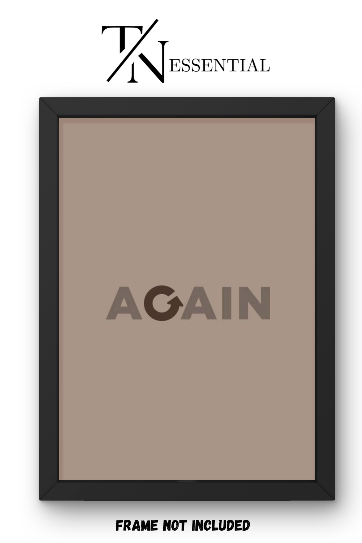 AGAIN MOTIVATION CANVAS POSTER