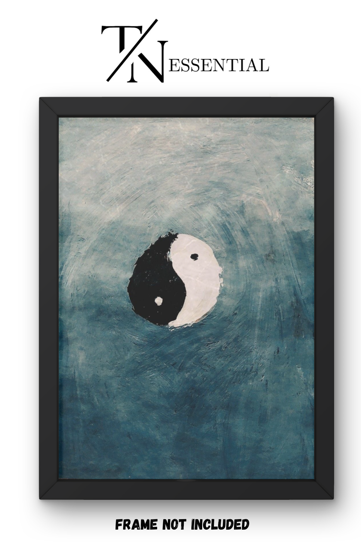 ABSTRACT YIN YANG CANVAS POSTER