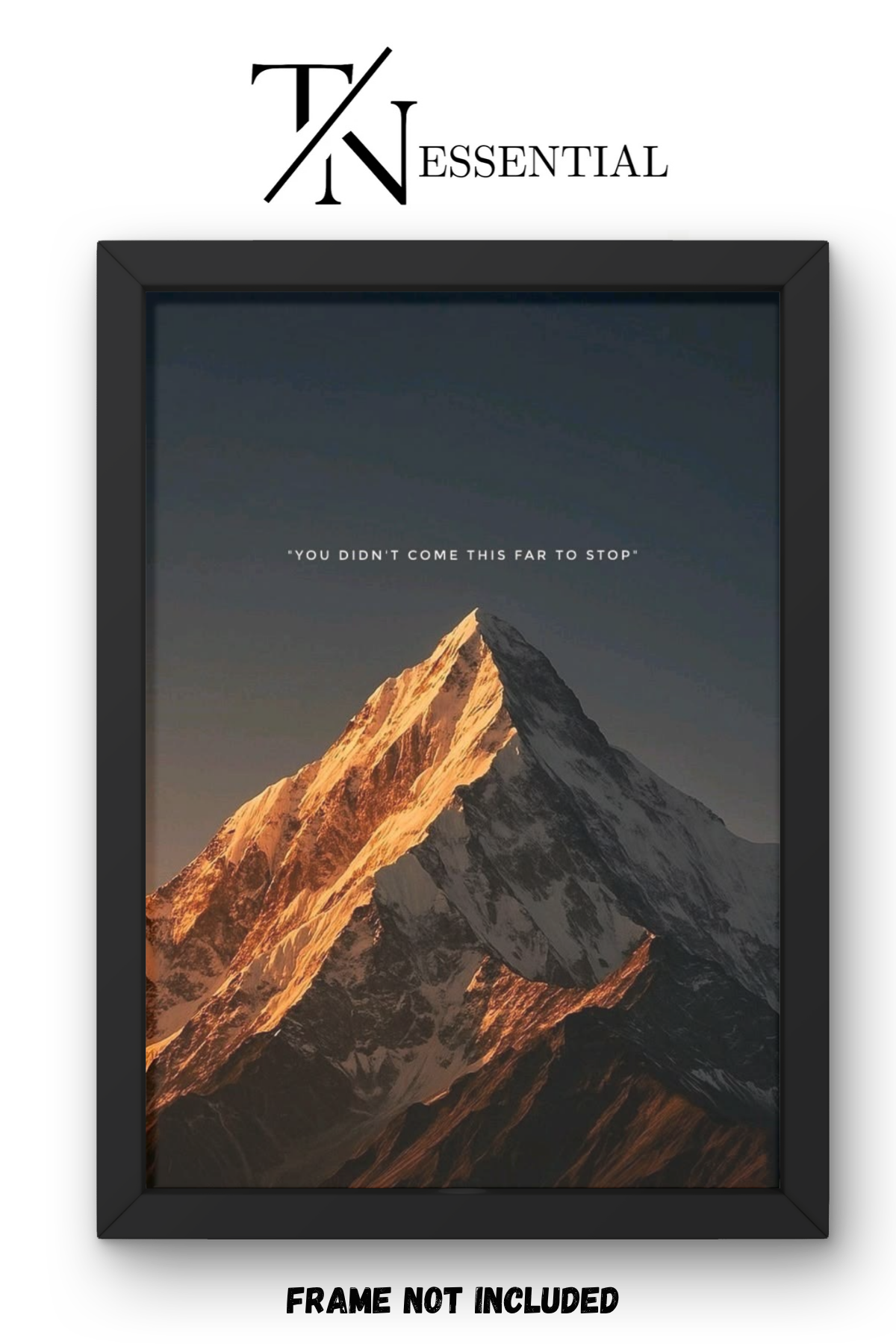GOLDEN MOUNTAIN PEAK CANVAS POSTER