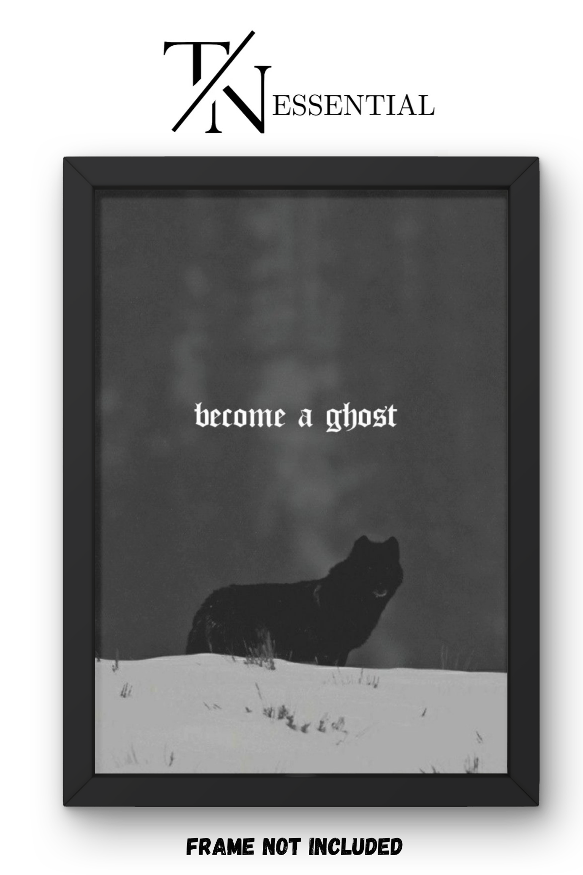 LONE WOLF GHOST CANVAS POSTER