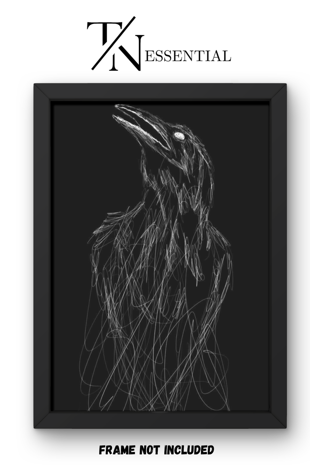 RAVEN IN THE VOID CANVAS POSTER