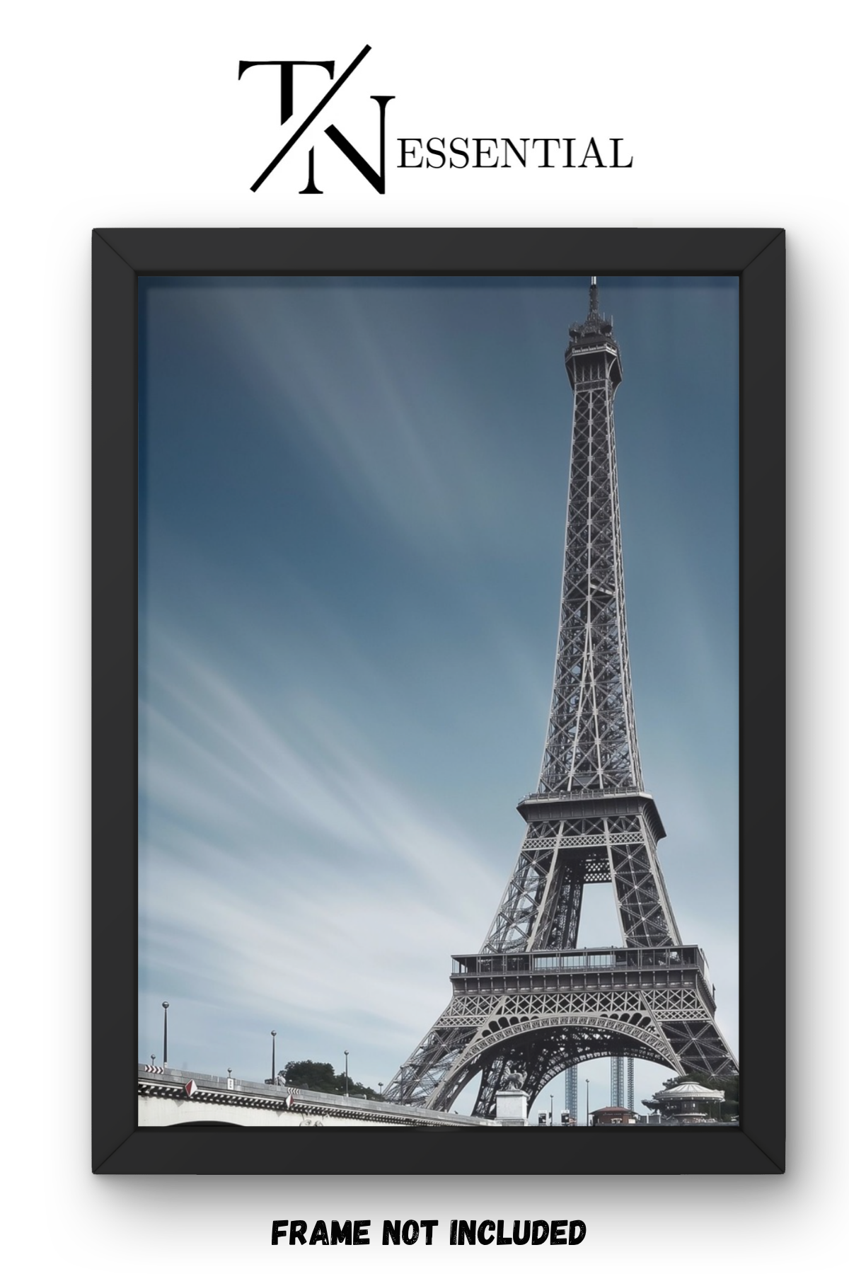 EIFFEL ABOVE THE RIVER CANVAS POSTER