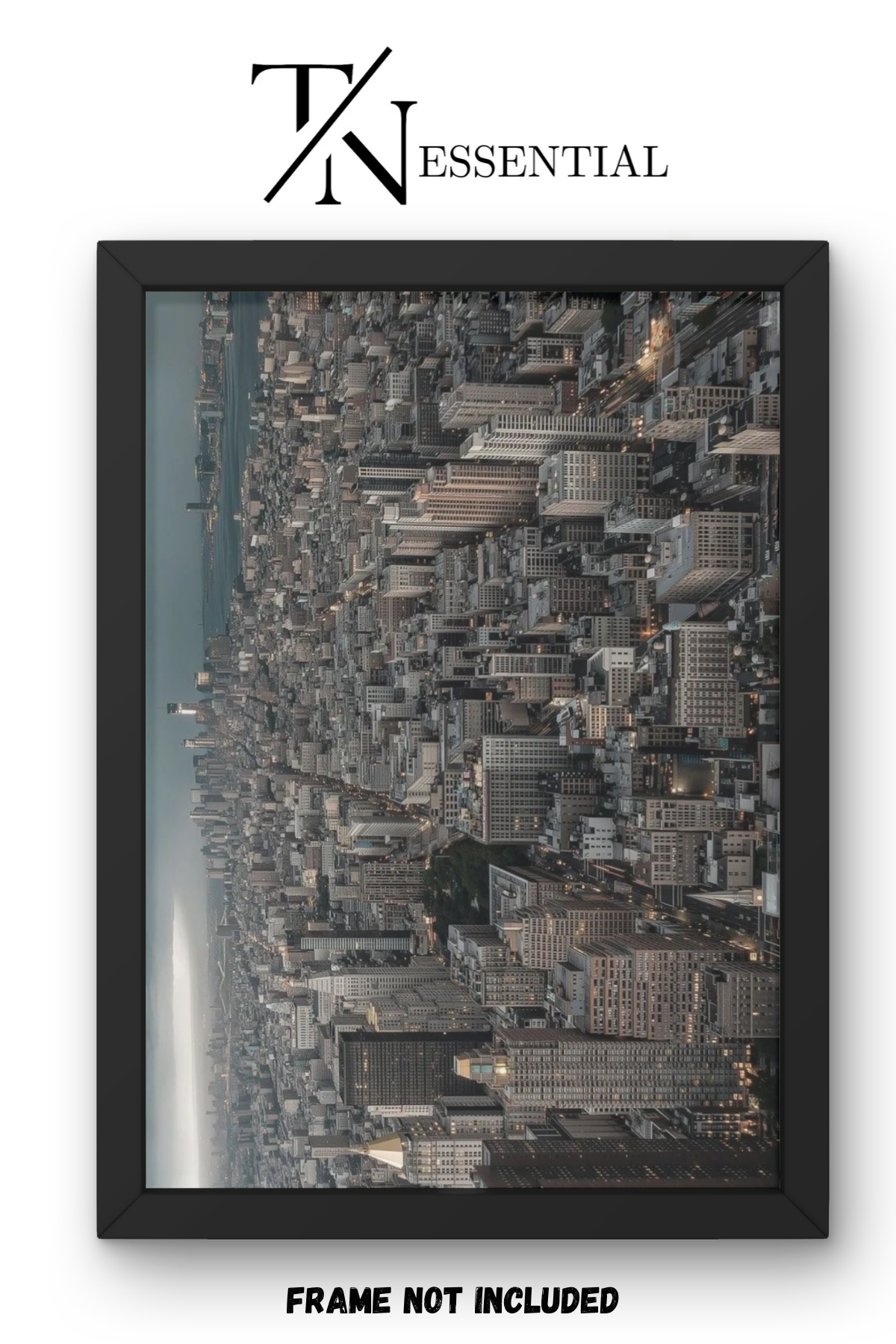 NEW YORK TILTED SKY CANVAS POSTER