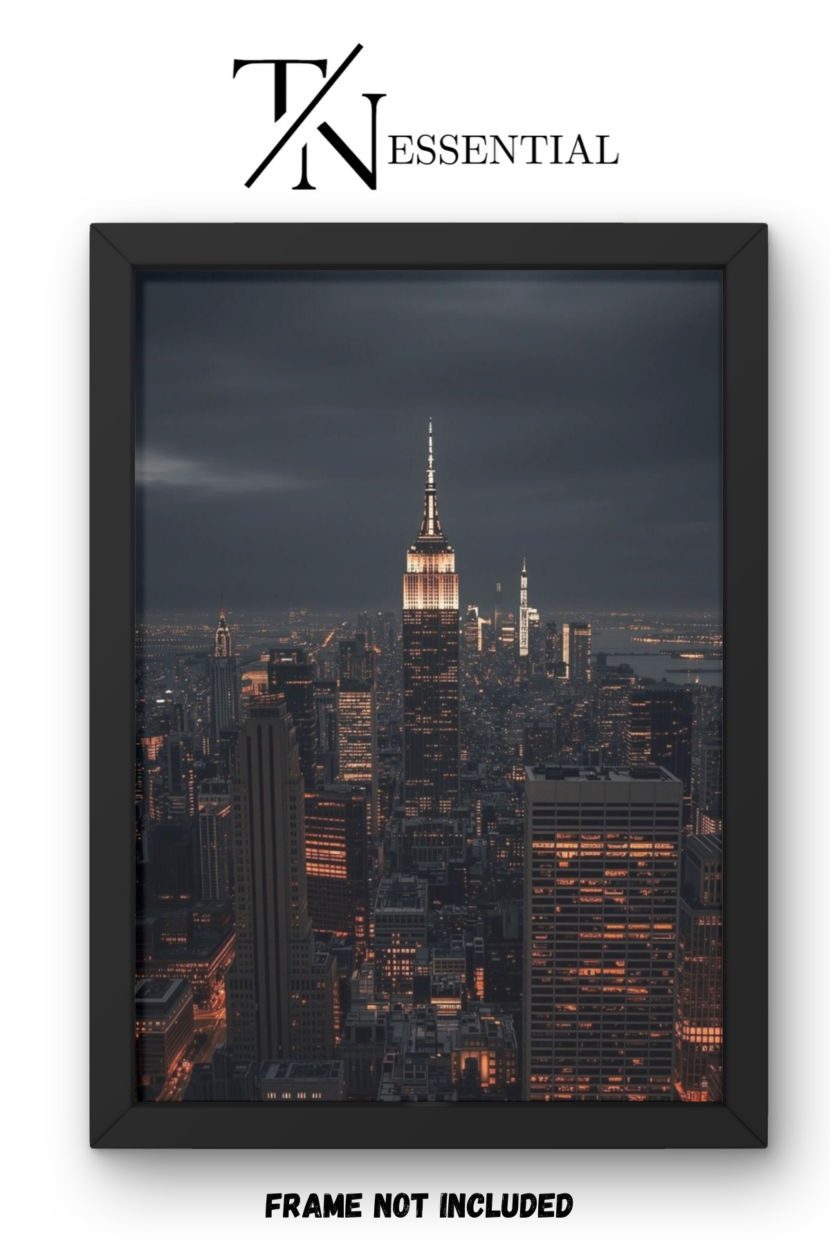 MANHATTAN NIGHT POWER CANVAS POSTER