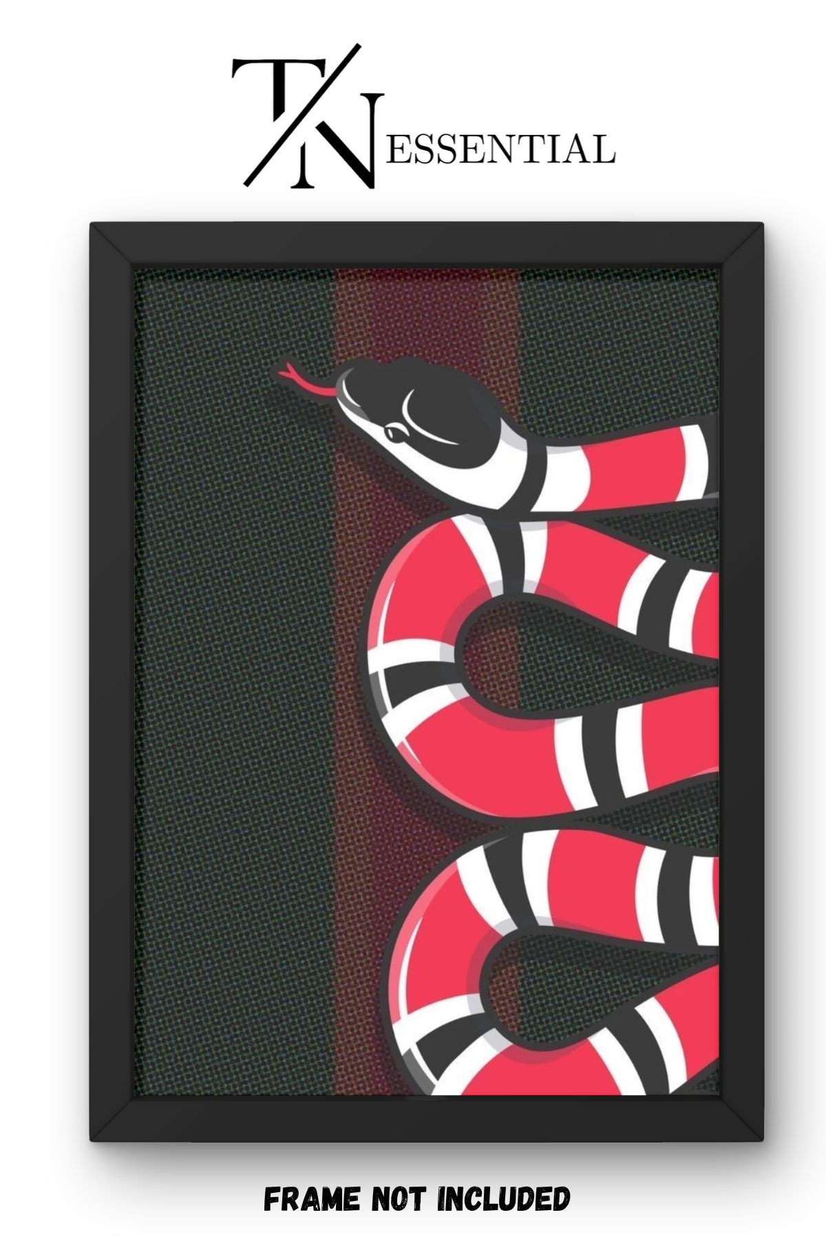 RED SERPENT MOTION CANVAS POSTER