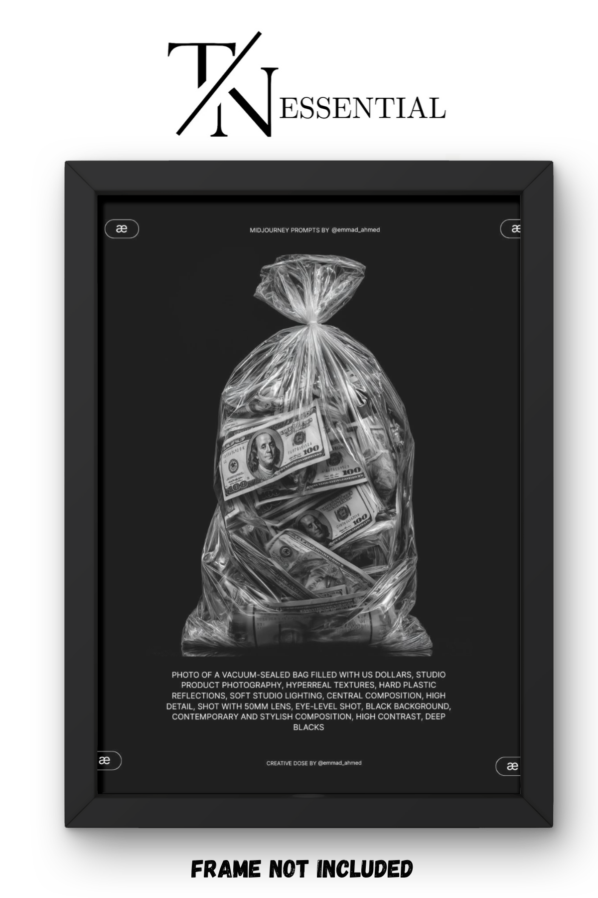 VACUUM PACKED WEALTH CANVAS POSTER